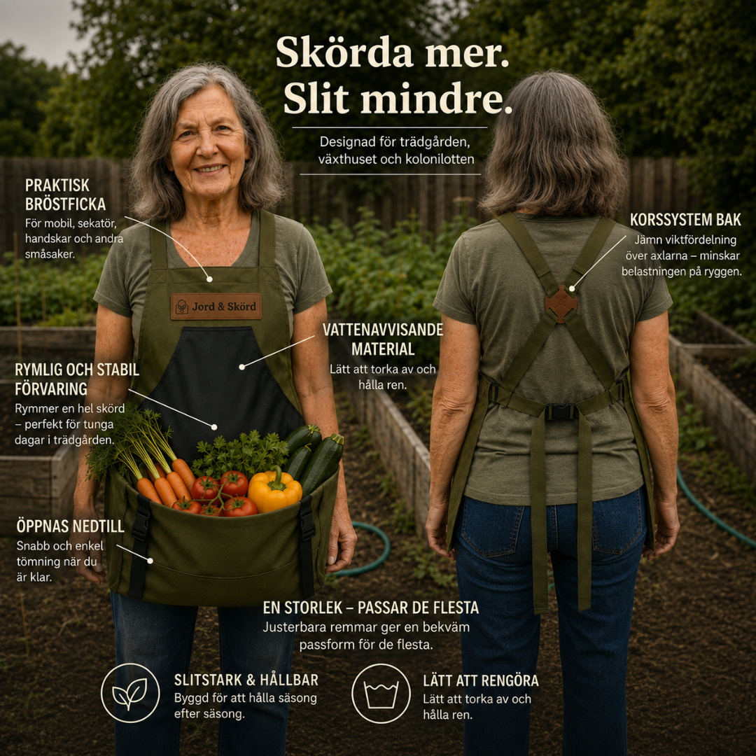 SkördeBäraren™ - Skörda mer — med båda händerna fria