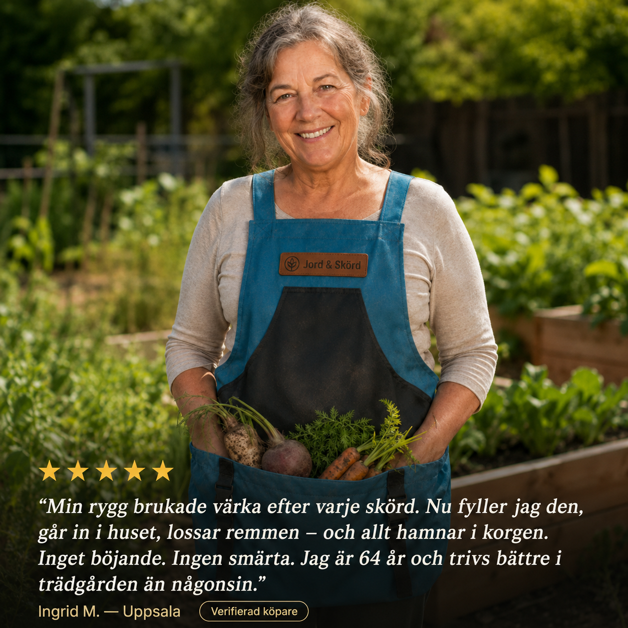 SkördeBäraren™ - Skörda mer — med båda händerna fria